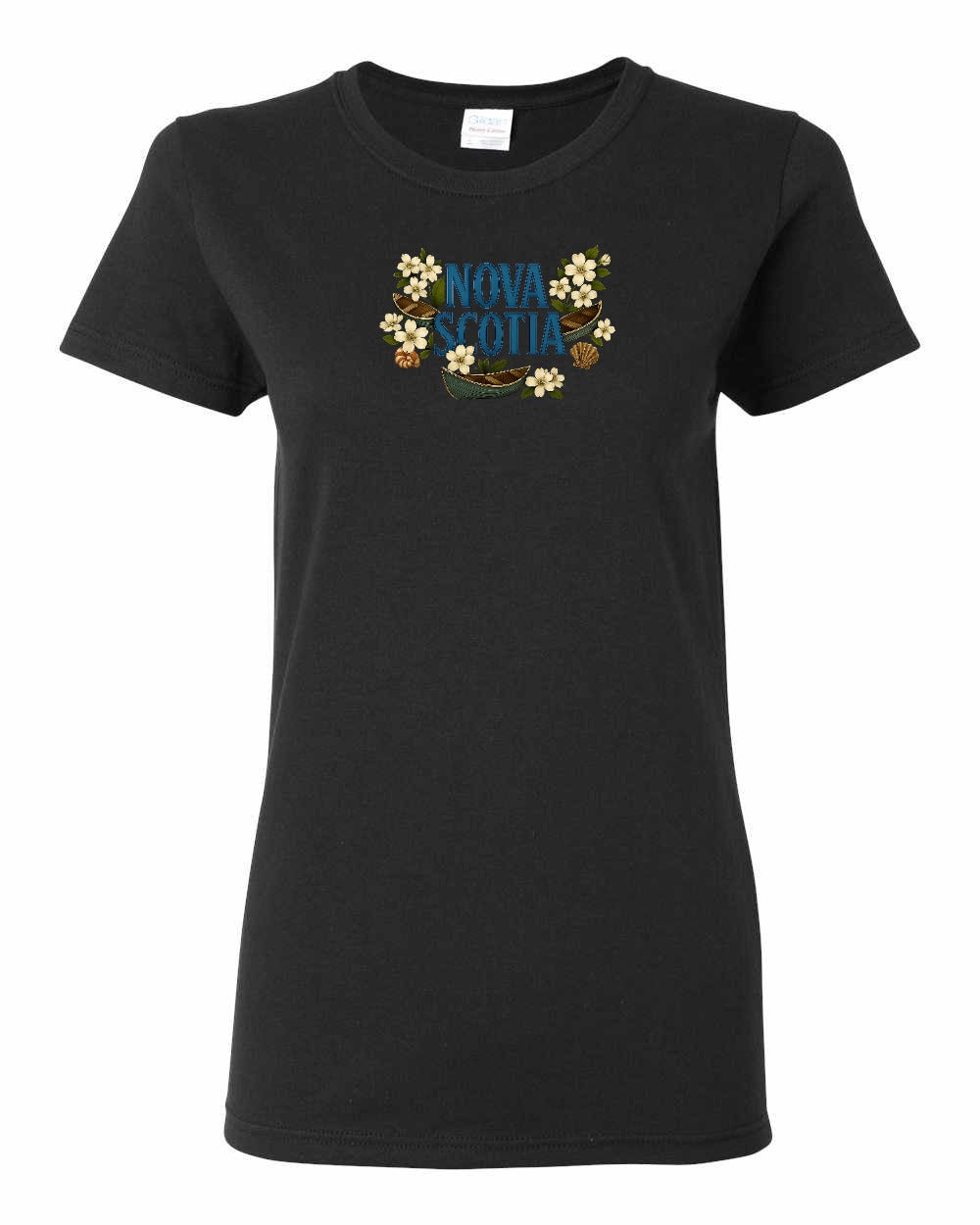 Nova Scotia Flowers Full womens-tee