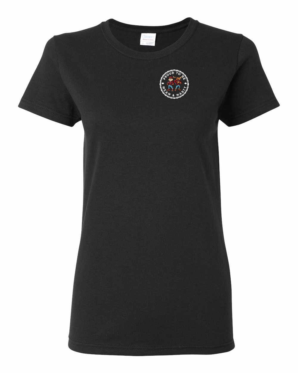 Proud to be Mean and Nasty Leaf Left Chest Women's Tee