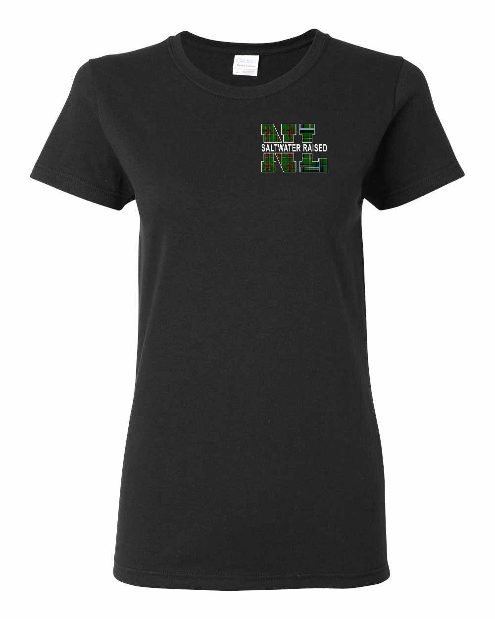 Newfoundland and Labrador Saltwater Raised Left Chest Women's Tee