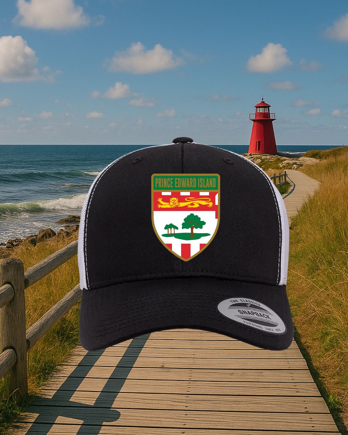 Prince Edward Island Shield Retro Trucker Hat