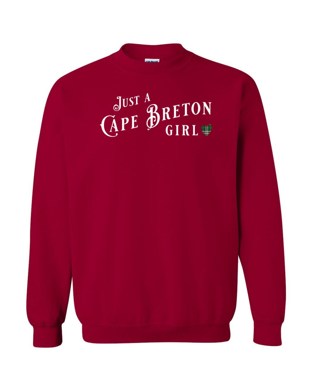 Just a Cape Breton Girl Tartan Full Crewneck Sweatshirt