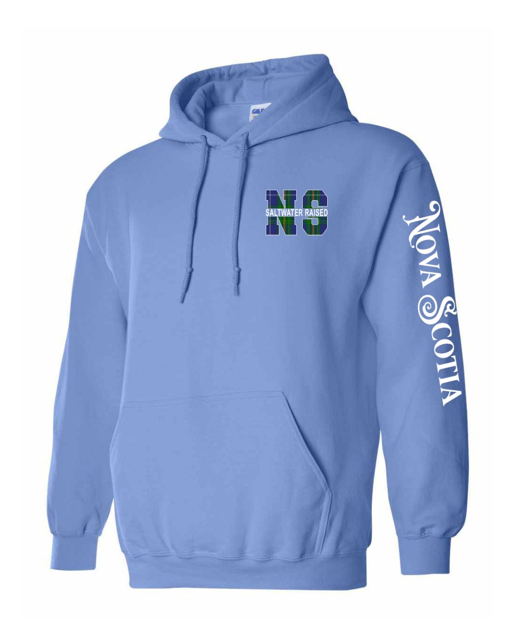 Nova Scotia Saltwater Raised Left Chest and Sleeve Pullover Hoodie