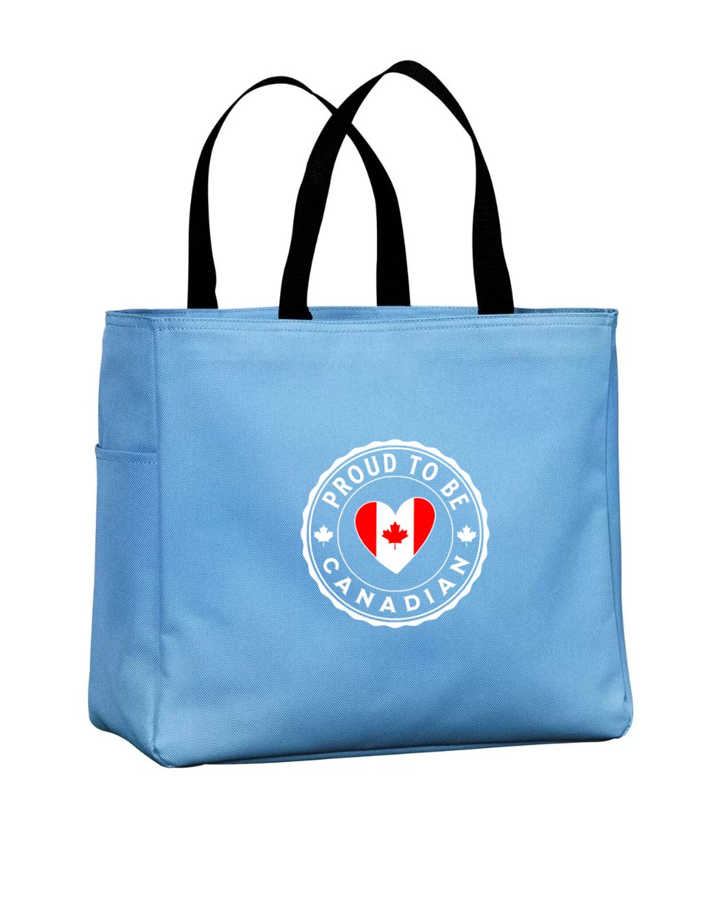 Proud to be Canadian Heart Flag Tote Bag