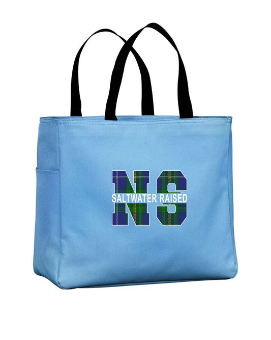 Tartan Saltwater Raised Nova Scotia Tote Bag