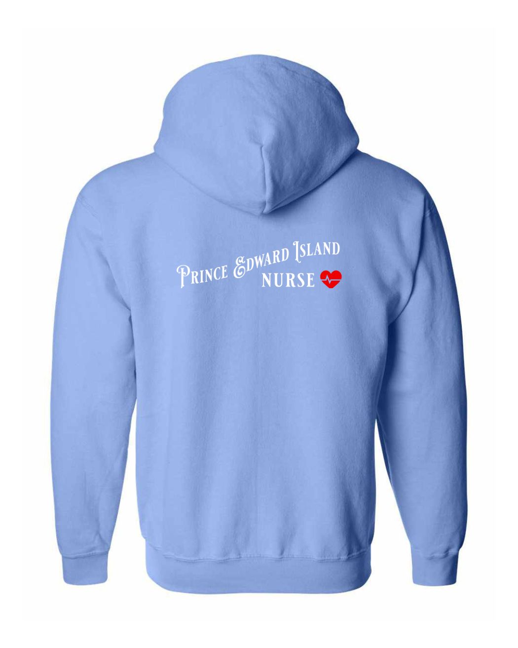 Prince Edward Island Nurse Left Chest and Back Zip Hoodie