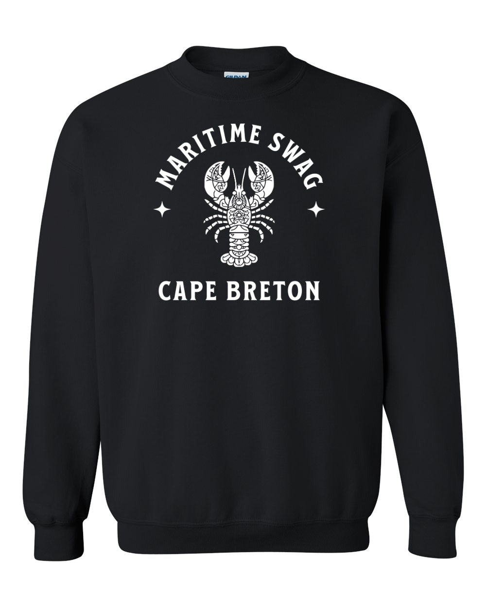 Maritime Swag Cape Breton Mandala white Lobster Full Crewneck Sweatshirt