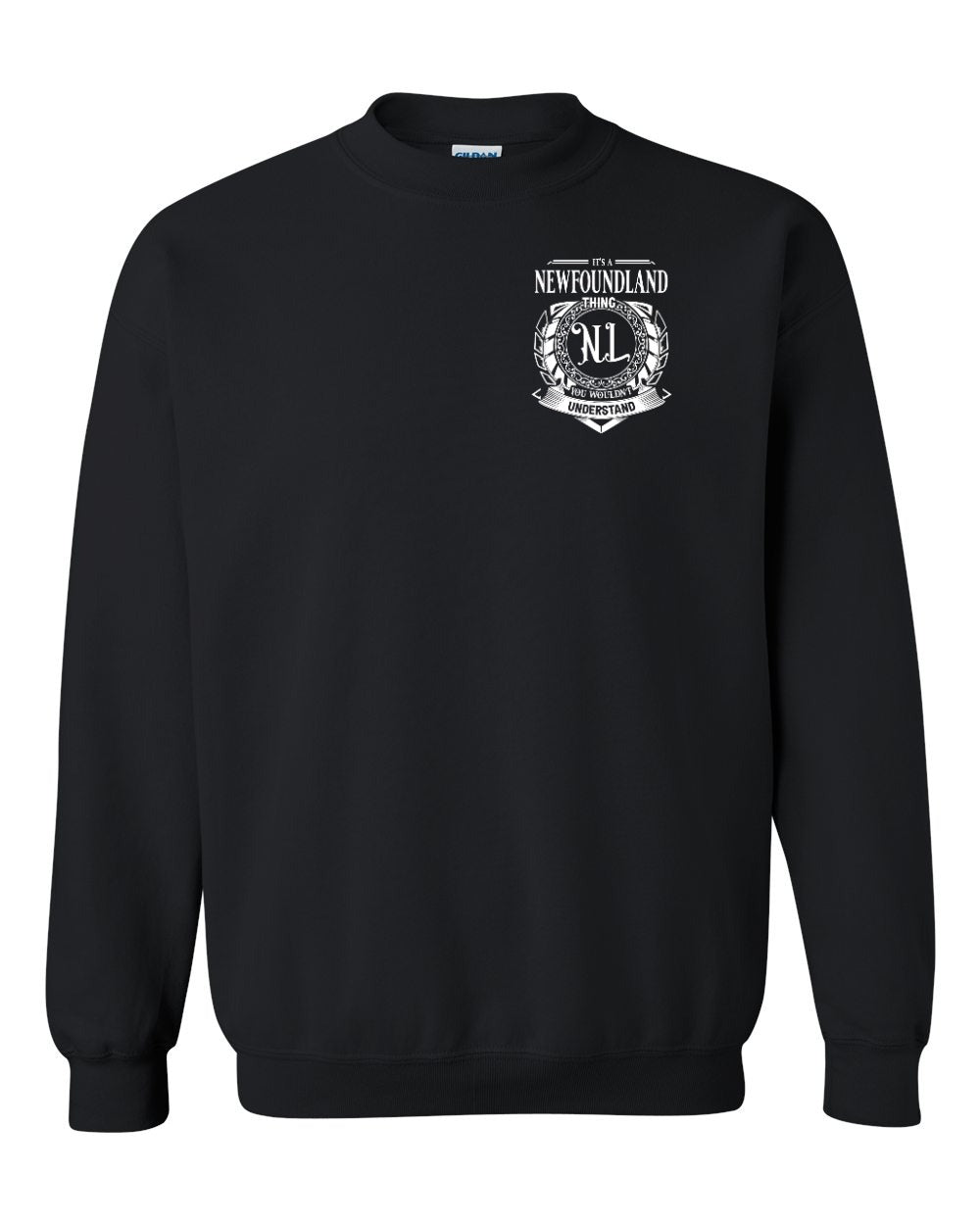 It's  A Newfoundland Thing Left Chest Crewneck Sweatshirt