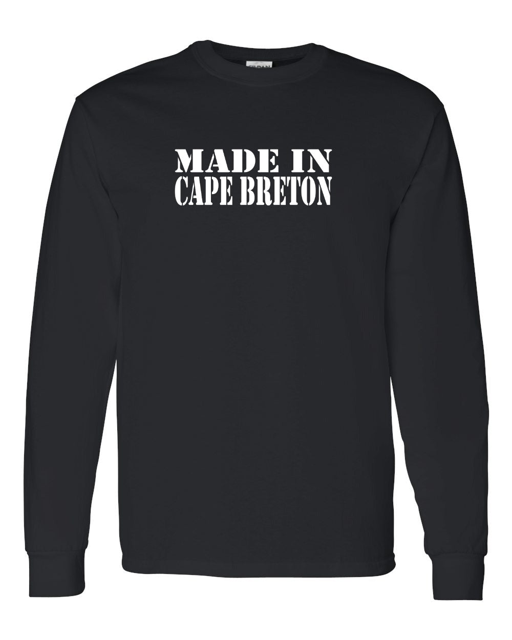 Made In Cape Breton White Full Long Sleeve Tee