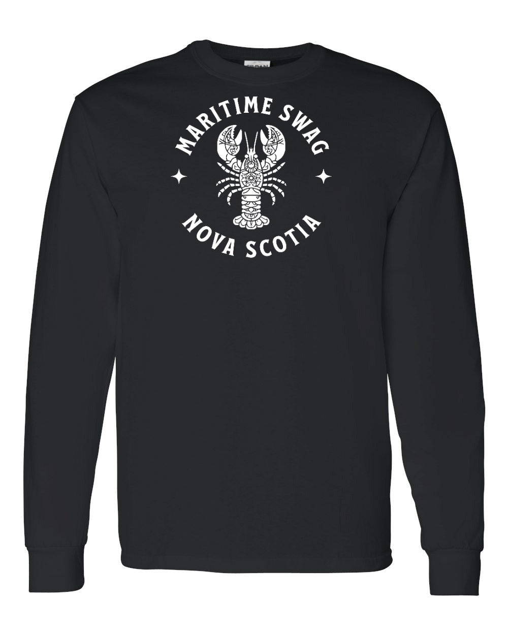 Maritime Swag Nova Scotia Mandala white Lobster Full Long Sleeve Tee