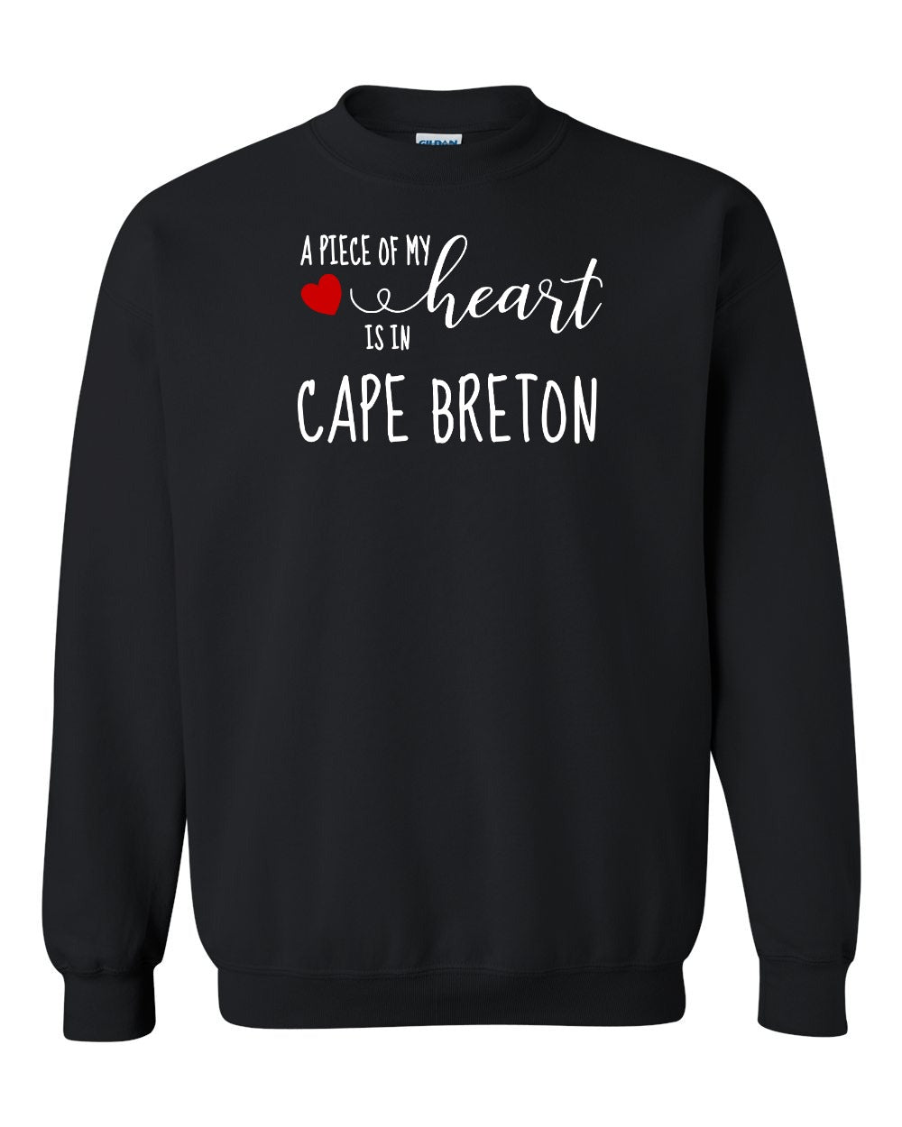 A piece of My heart in Cape Breton (Red Heart) Full Crewneck Sweatshirt