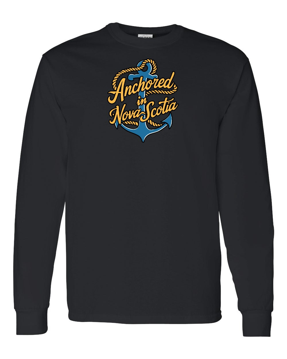 Anchored in Nova Scotia (New Design) Full Long Sleeve Tee