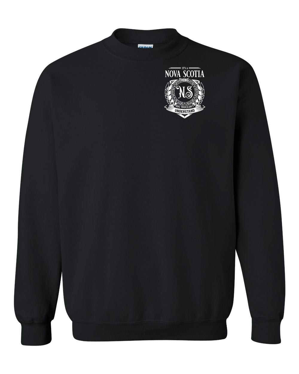 It's A Nova Scotia Thing Left Chest and Back crew-neck