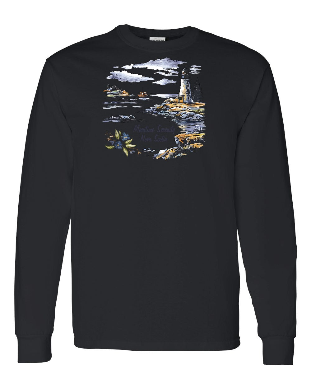 Maritime Serenity Nova Scotia Full Long Sleeve Tee