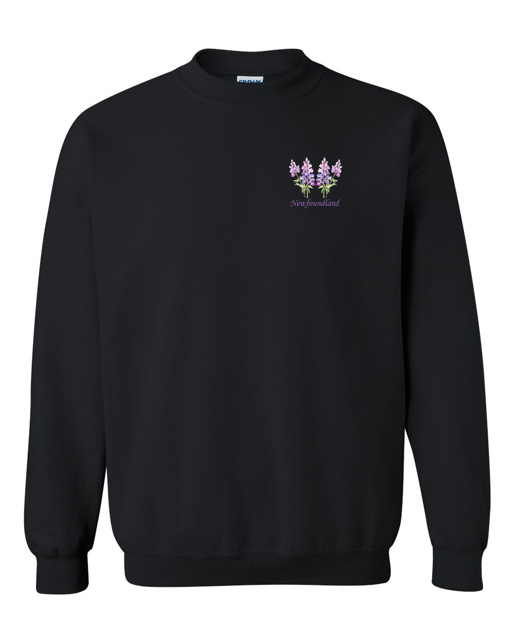 Newfoundland Lupins Left Chest Crewneck Sweatshirt