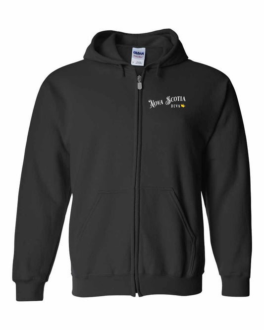 Nova Scotia Diva Left Chest zip-hoodie