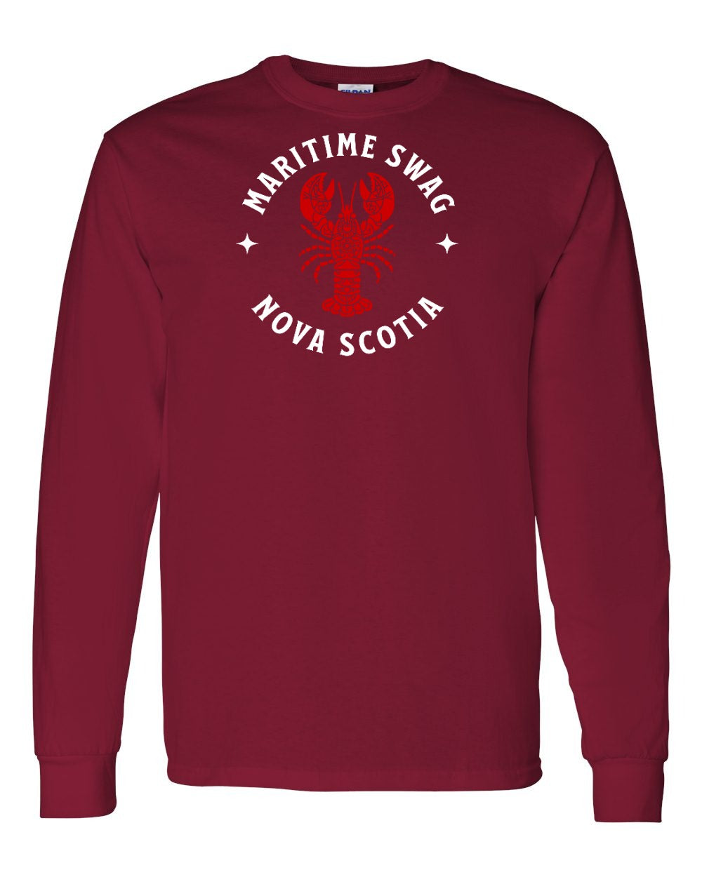 Maritime Swag Nova Scotia Mandala Red Lobster Full Long Sleeve Tee