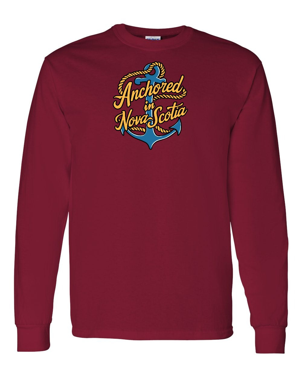 Anchored in Nova Scotia (New Design) Full Long Sleeve Tee