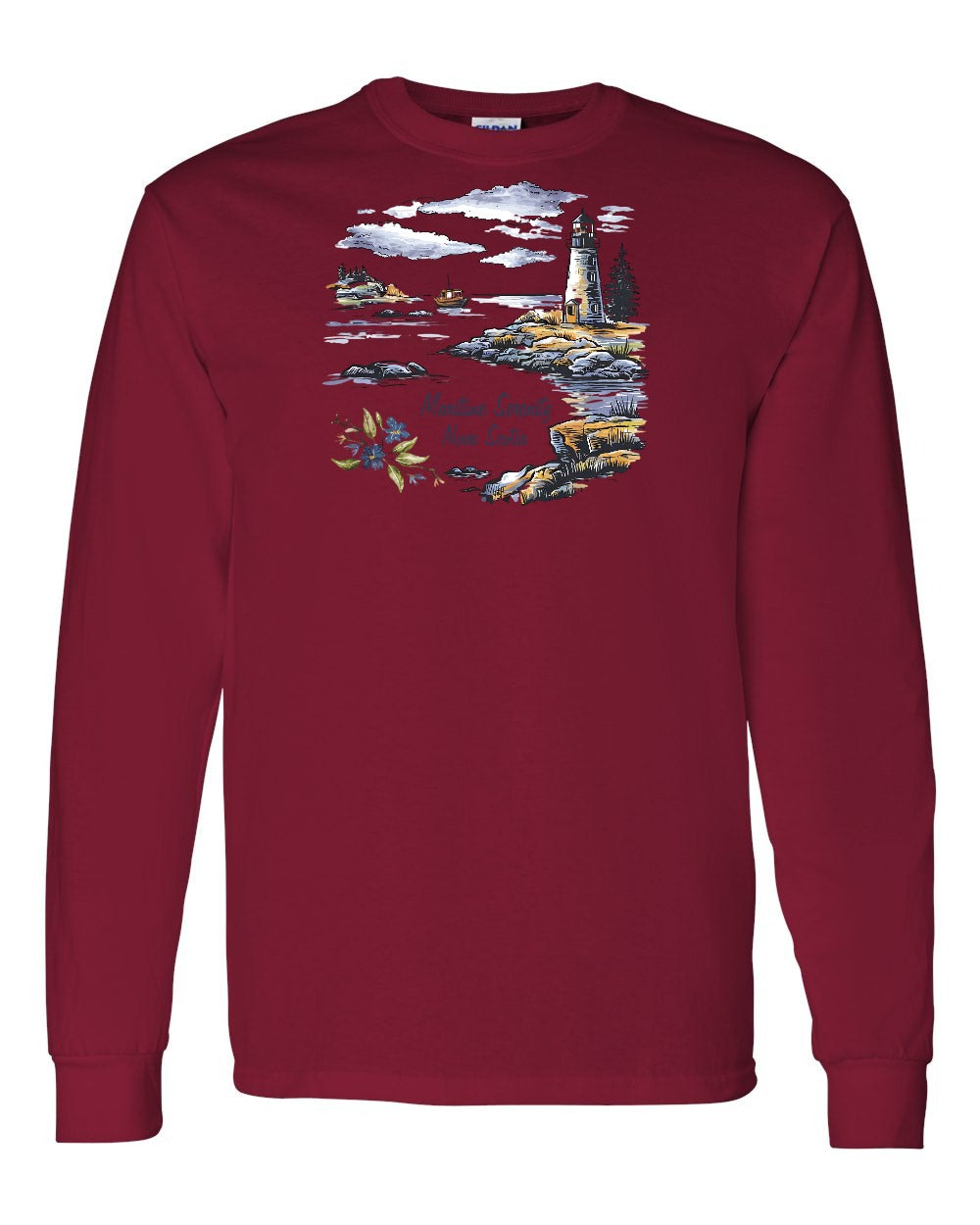 Maritime Serenity Nova Scotia Full Long Sleeve Tee