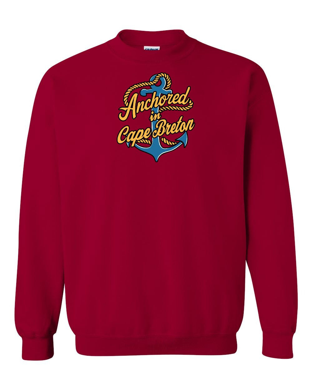 Anchored in Cape Breton (New Design) Full Crewneck Sweatshirt