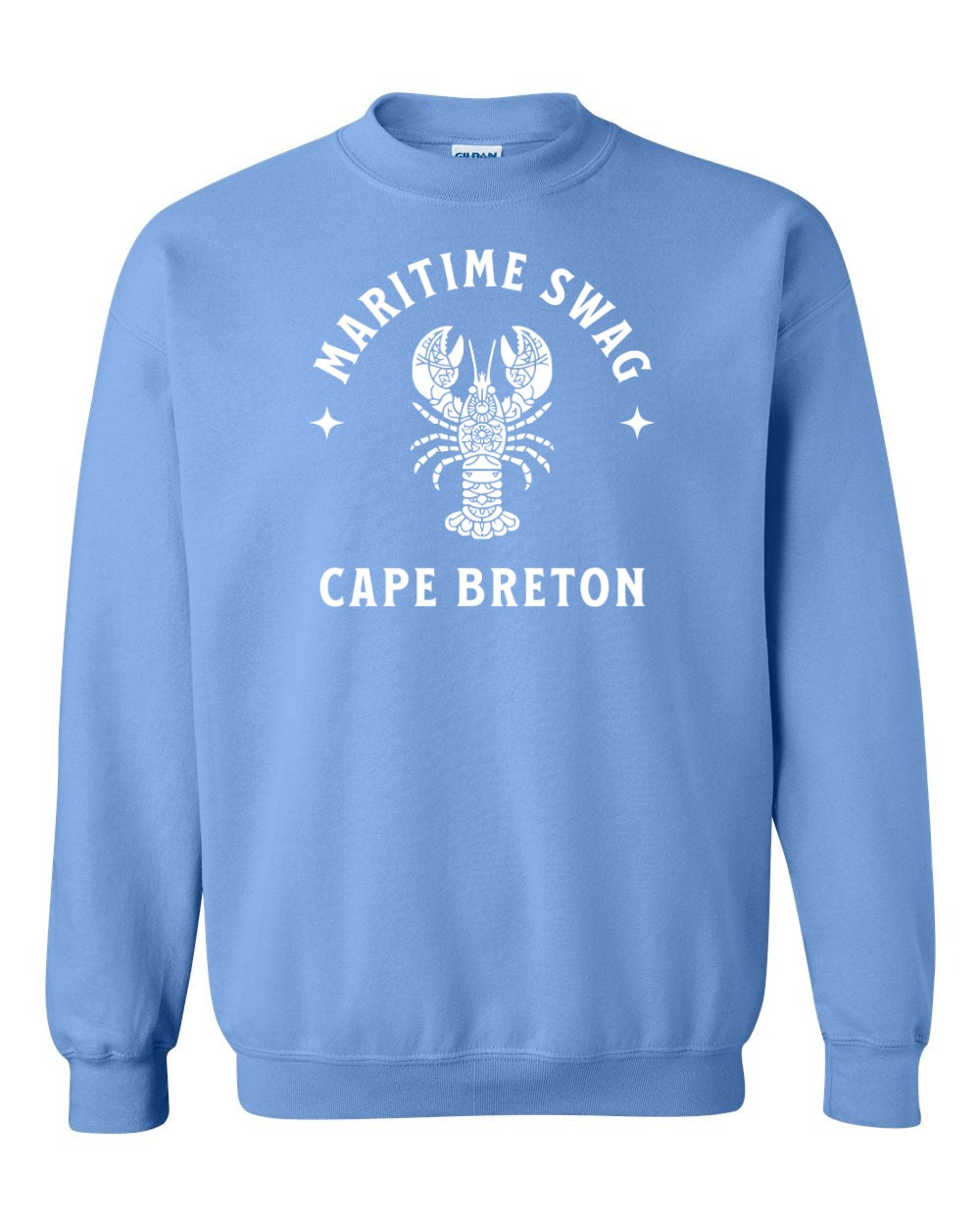 Maritime Swag Cape Breton Mandala white Lobster Full Crewneck Sweatshirt