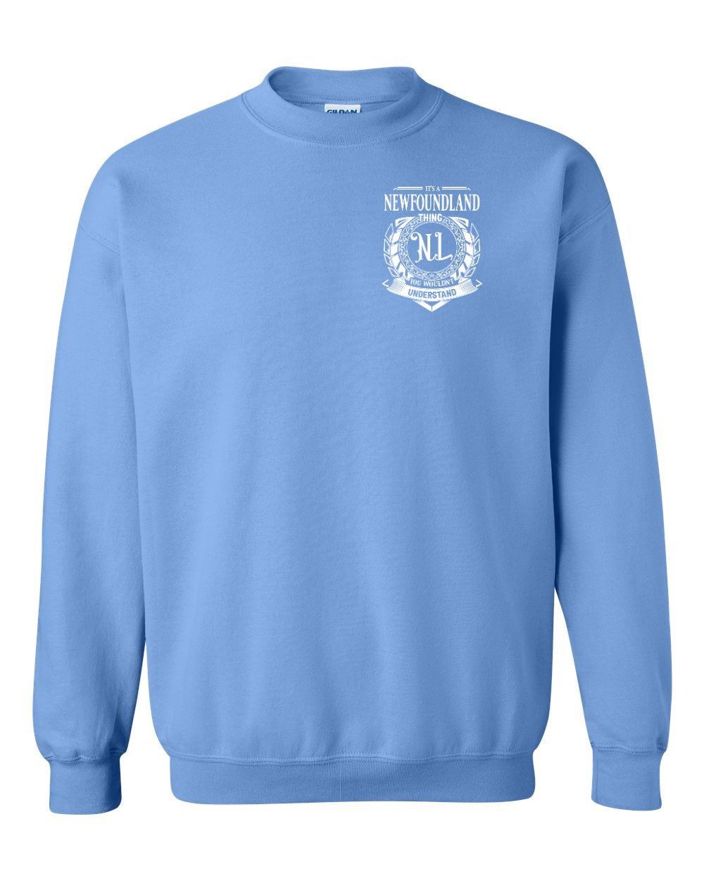 It's  A Newfoundland Thing Left Chest Crewneck Sweatshirt