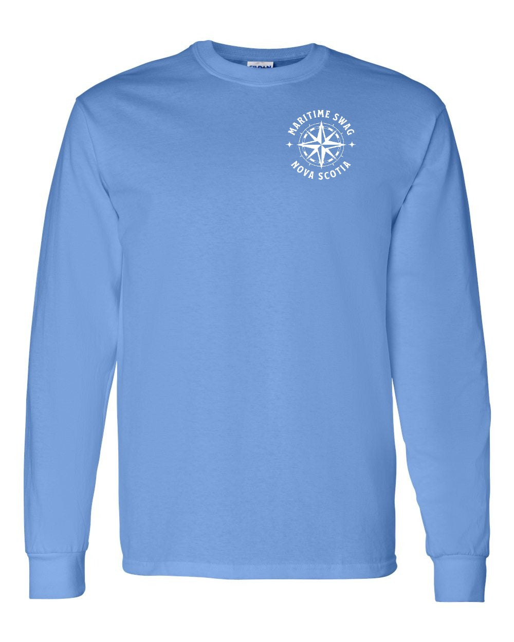 Maritime Swag Nova Scotia Compass Left Chest Long Sleeve Tee