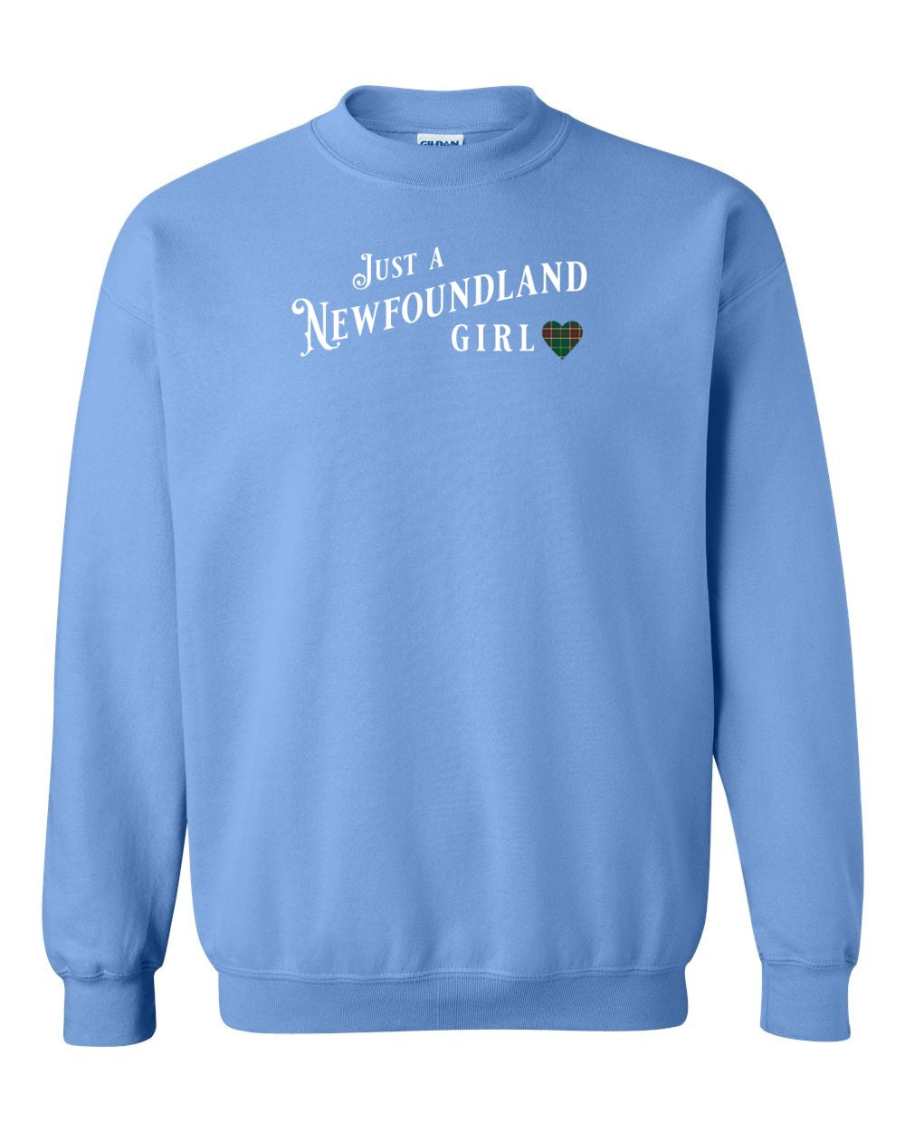 Just a Newfoundland Girl Tartan Full Crewneck Sweatshirt