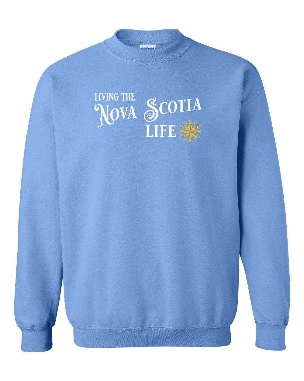 Living the Nova Scotia Life yellow Full crew-neck