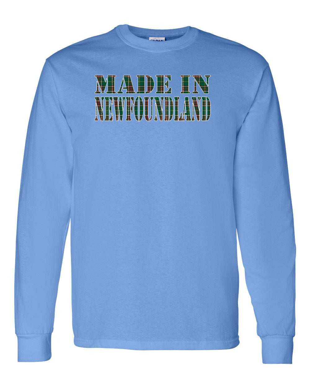 Made In Newfoundland ( Tartan Lettering) Full Long Sleeve