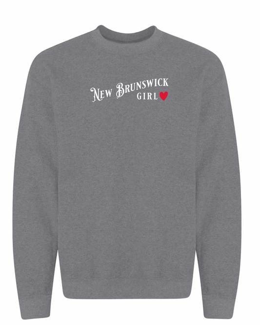 NB Girl Red Heart Full Crewneck Sweatshirt