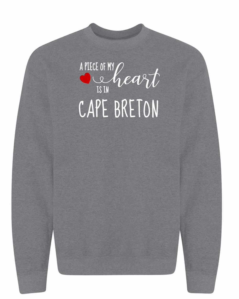A piece of My heart in Cape Breton (Red Heart) Full Crewneck Sweatshirt