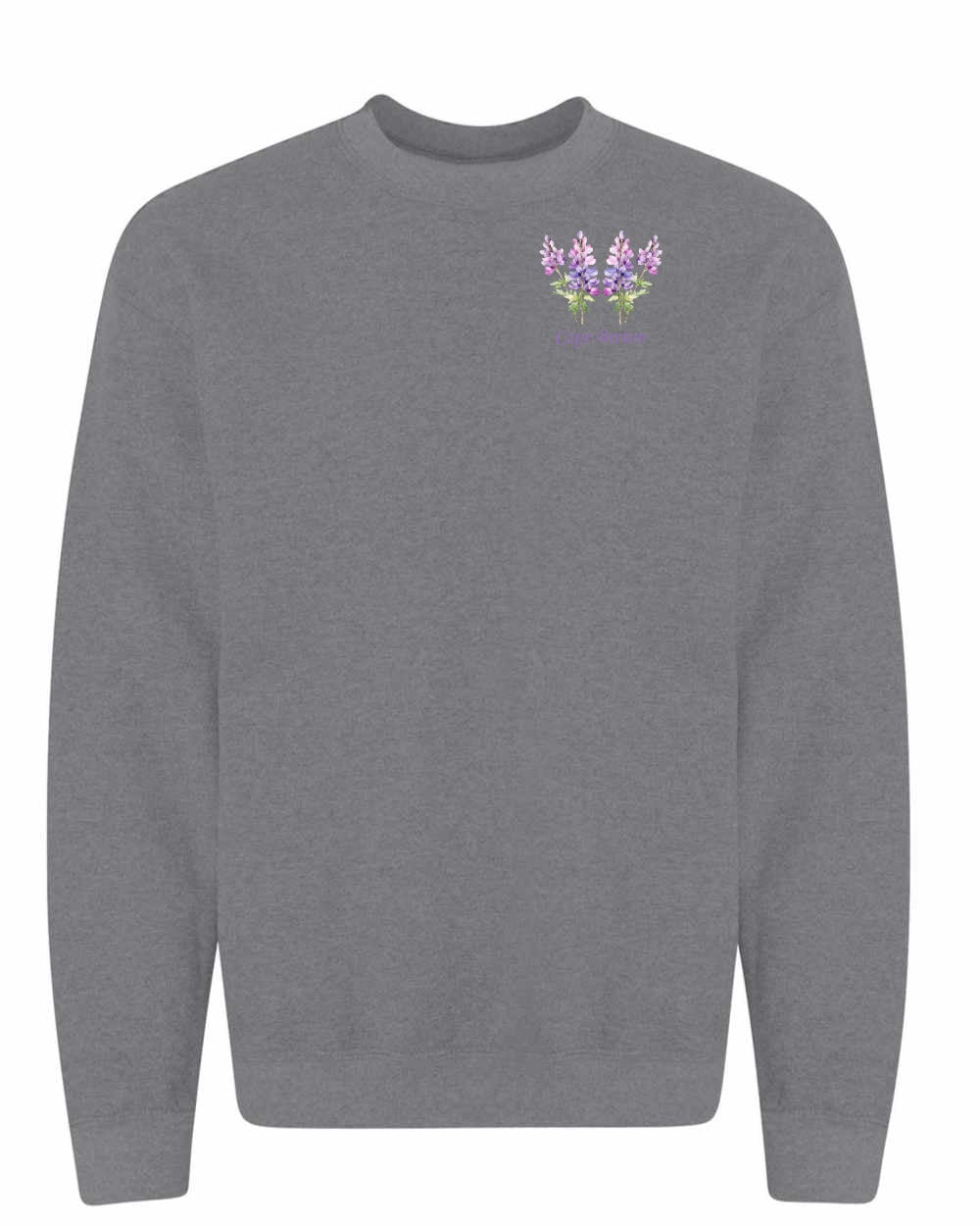 Cape Breton Lupin Left Chest Crewneck Sweatshirt