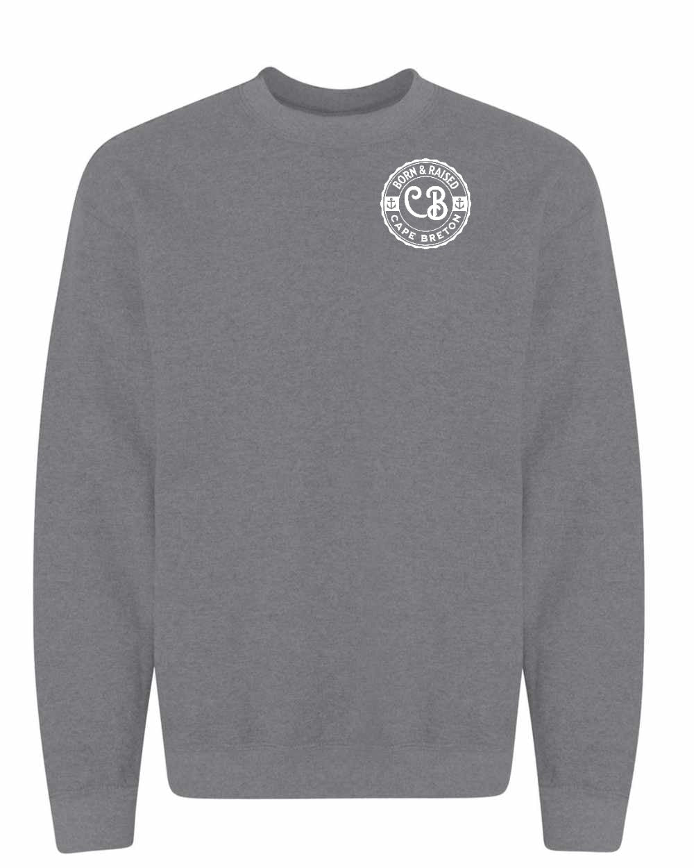 Born & Raised Cape Breton Left Chest Crewneck Sweatshirt