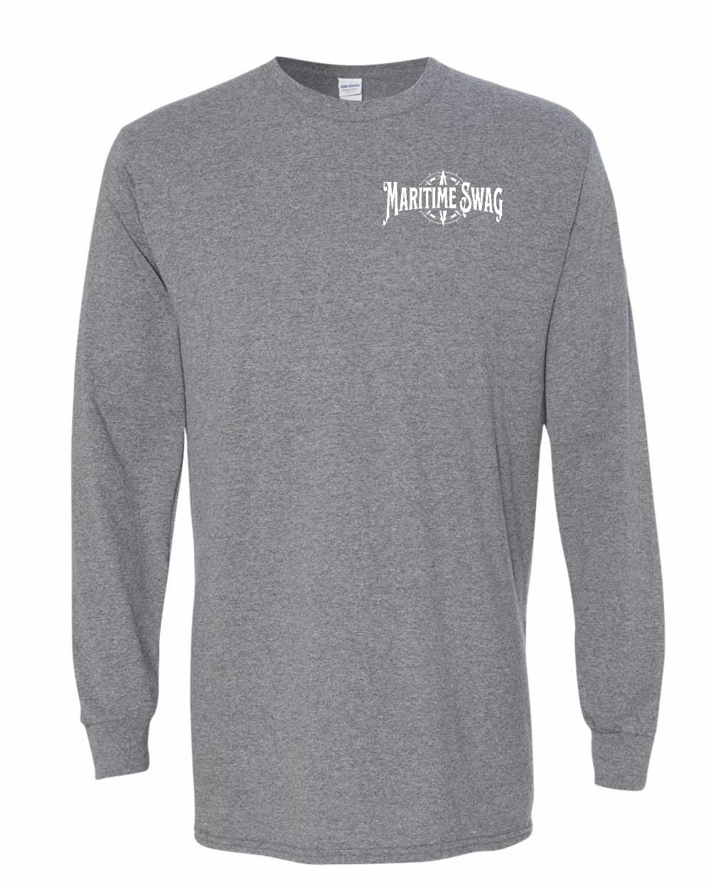 Maritime Swag Logo Left Chest and Back Long Sleeve Tee