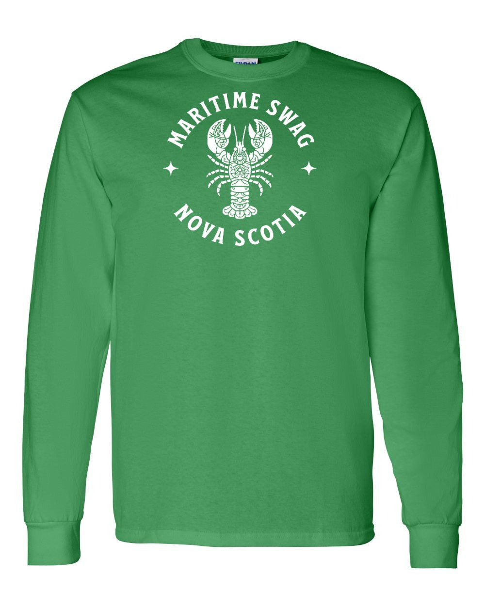 Maritime Swag Nova Scotia Mandala white Lobster Full Long Sleeve Tee