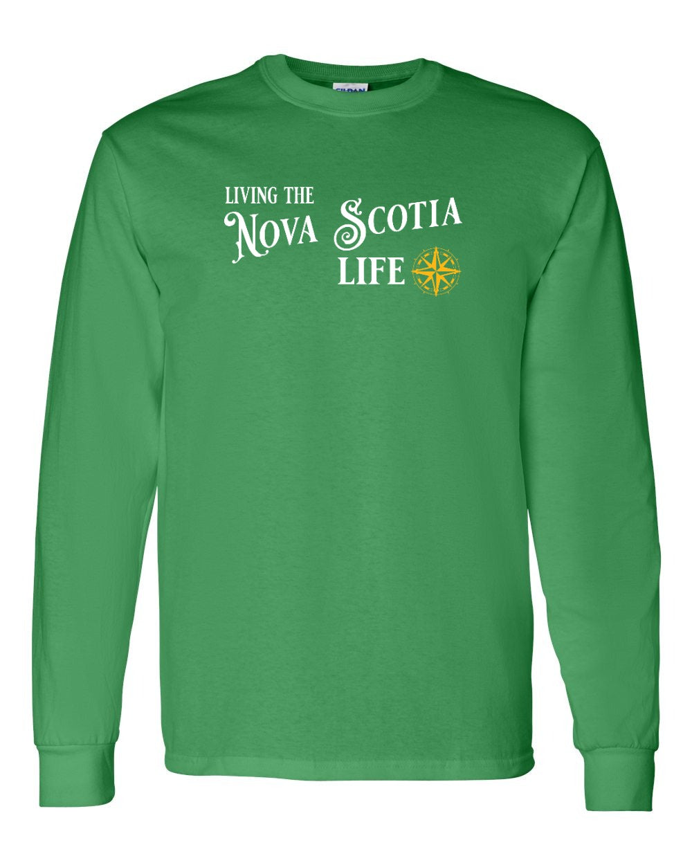 Living the Nova Scotia Life yellow Full Long Sleeve Tee