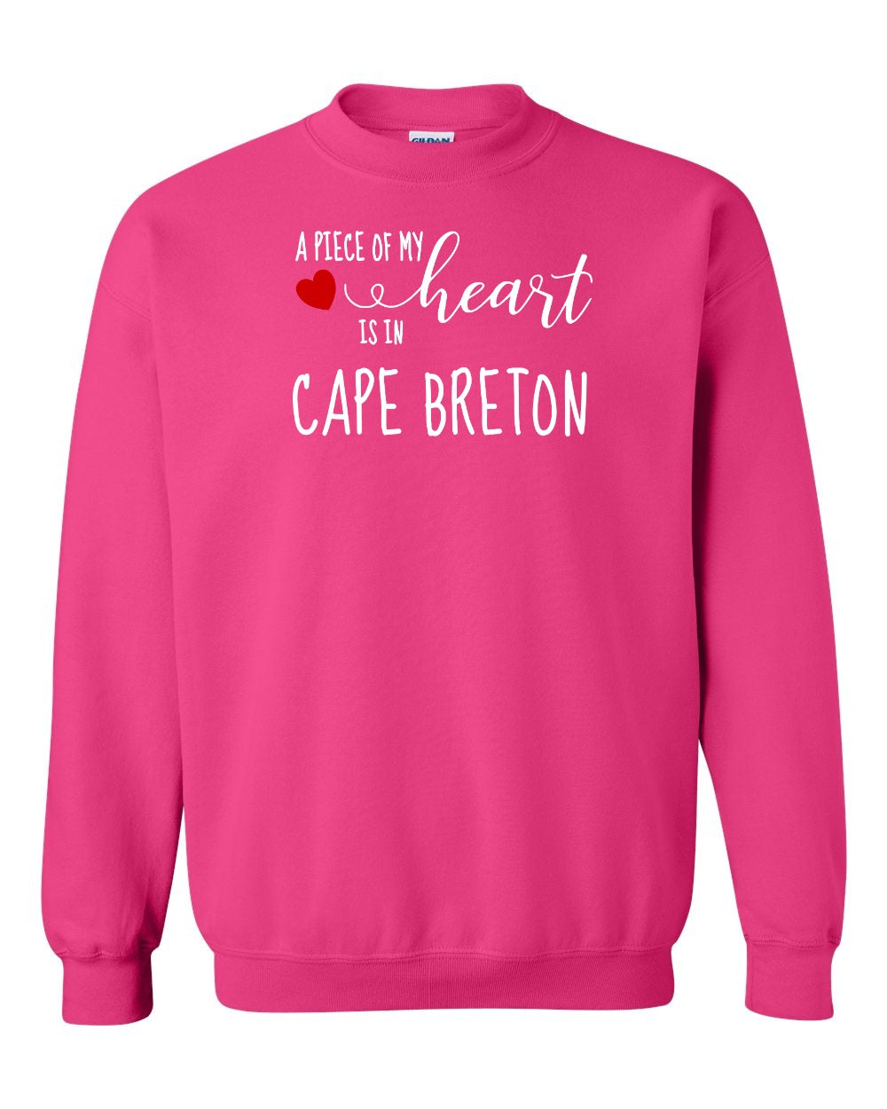 A piece of My heart in Cape Breton (Red Heart) Full Crewneck Sweatshirt