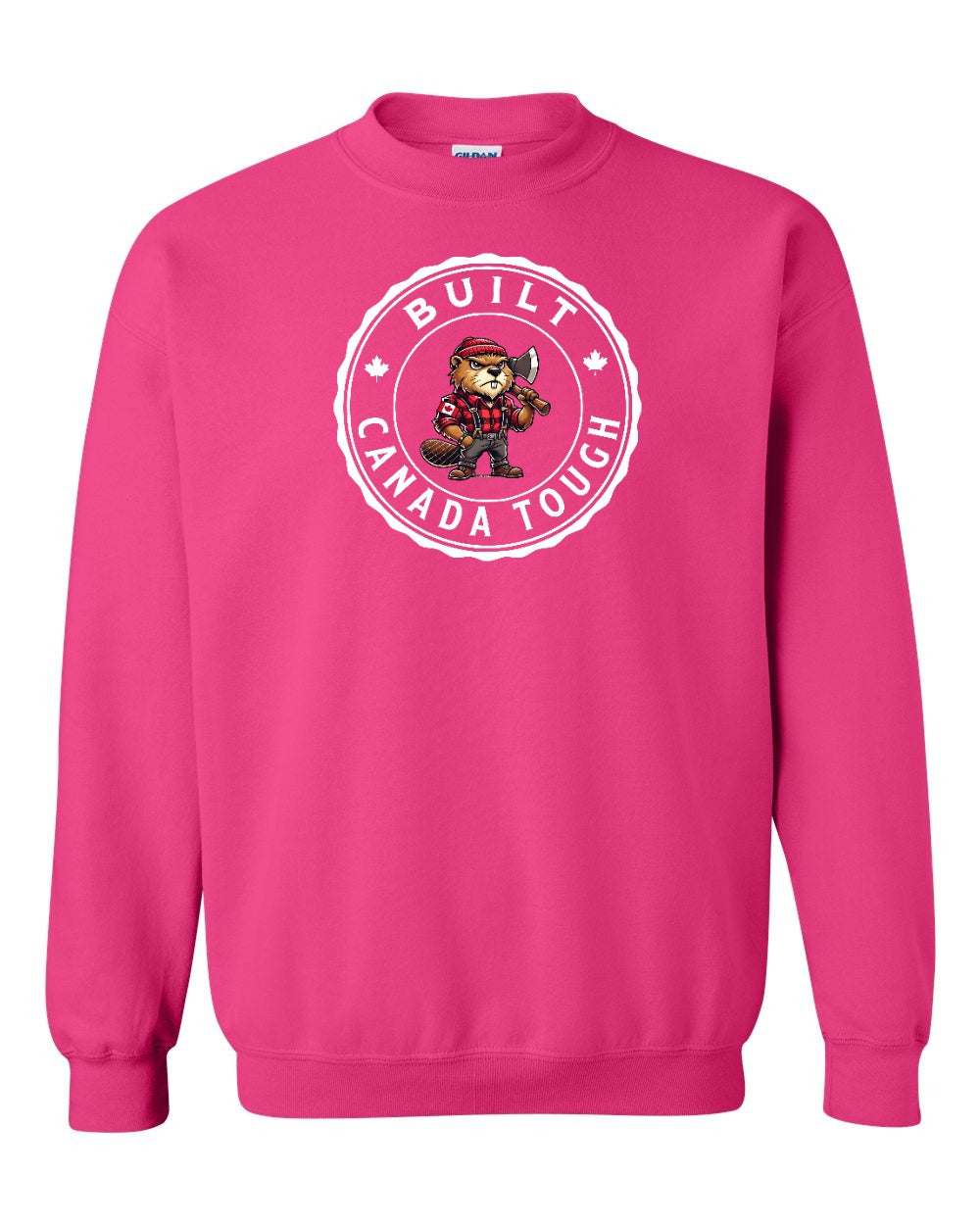 Built Canada Tough Male Beaver Full Crewneck