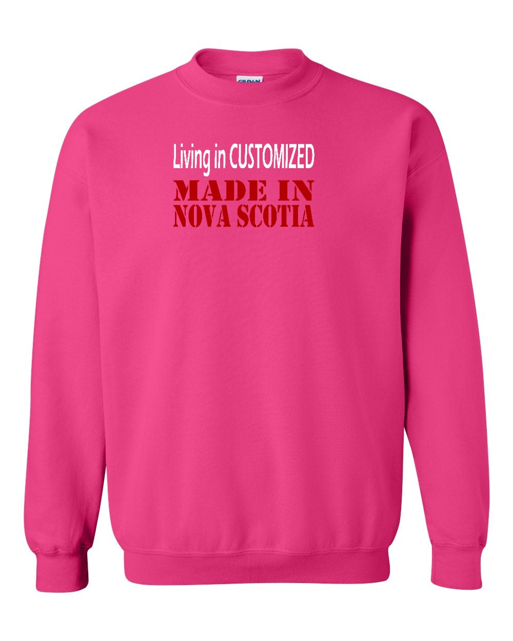 Living in Custom Made in Nova Scotia Full crew-neck