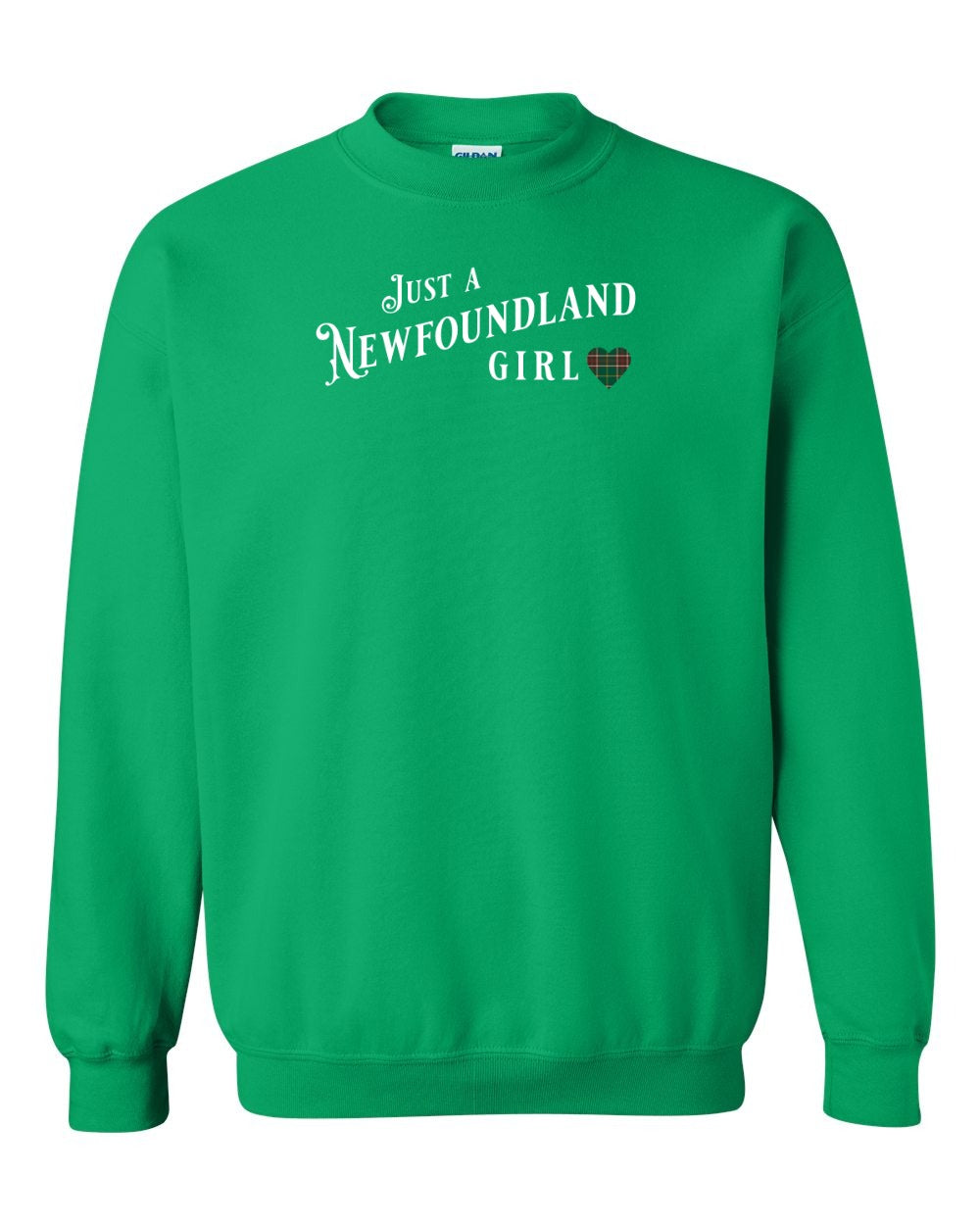 Just a Newfoundland Girl Tartan Full Crewneck Sweatshirt