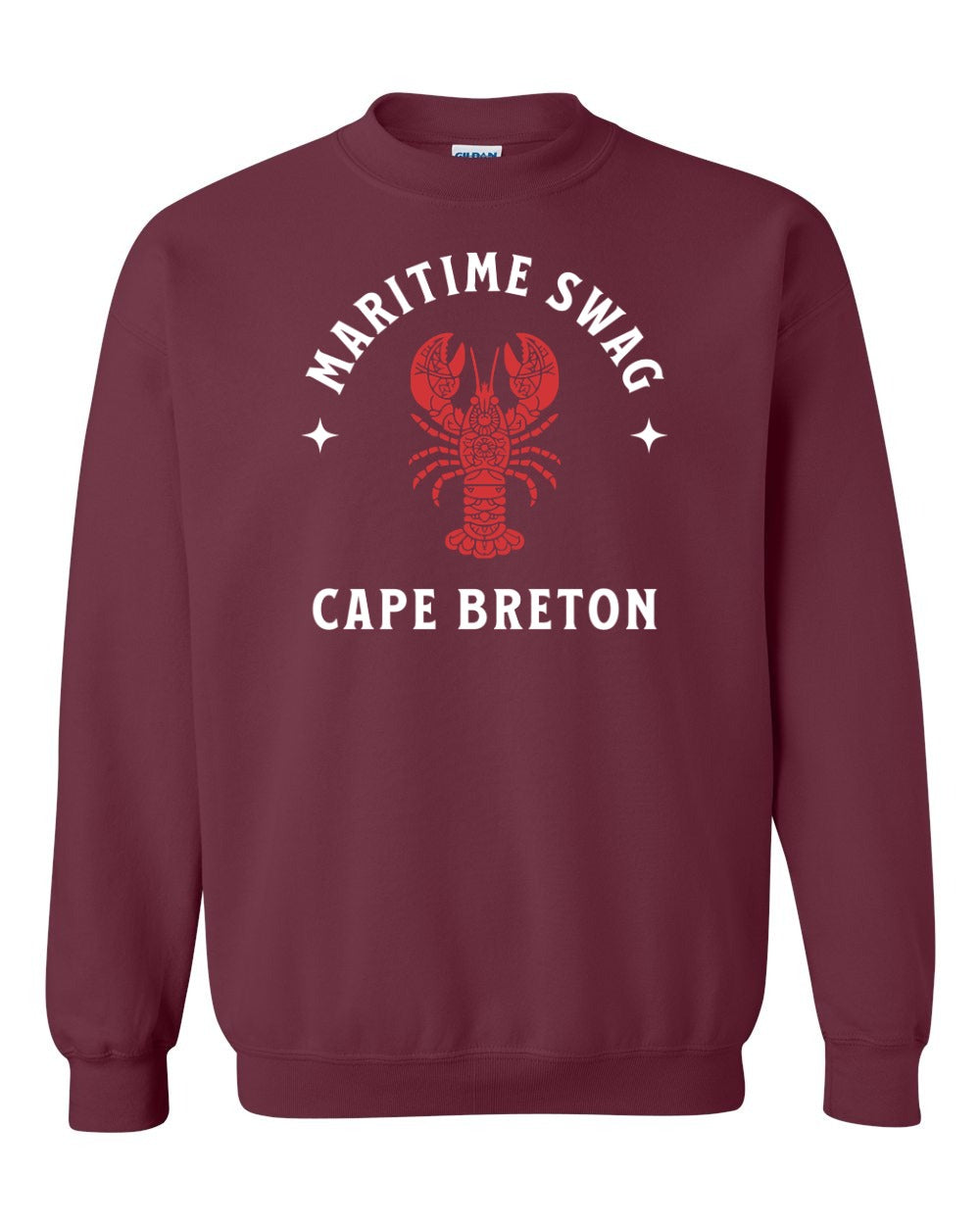 Maritime Swag Cape Breton Mandala Red Lobster Full Crewneck Sweatshirt