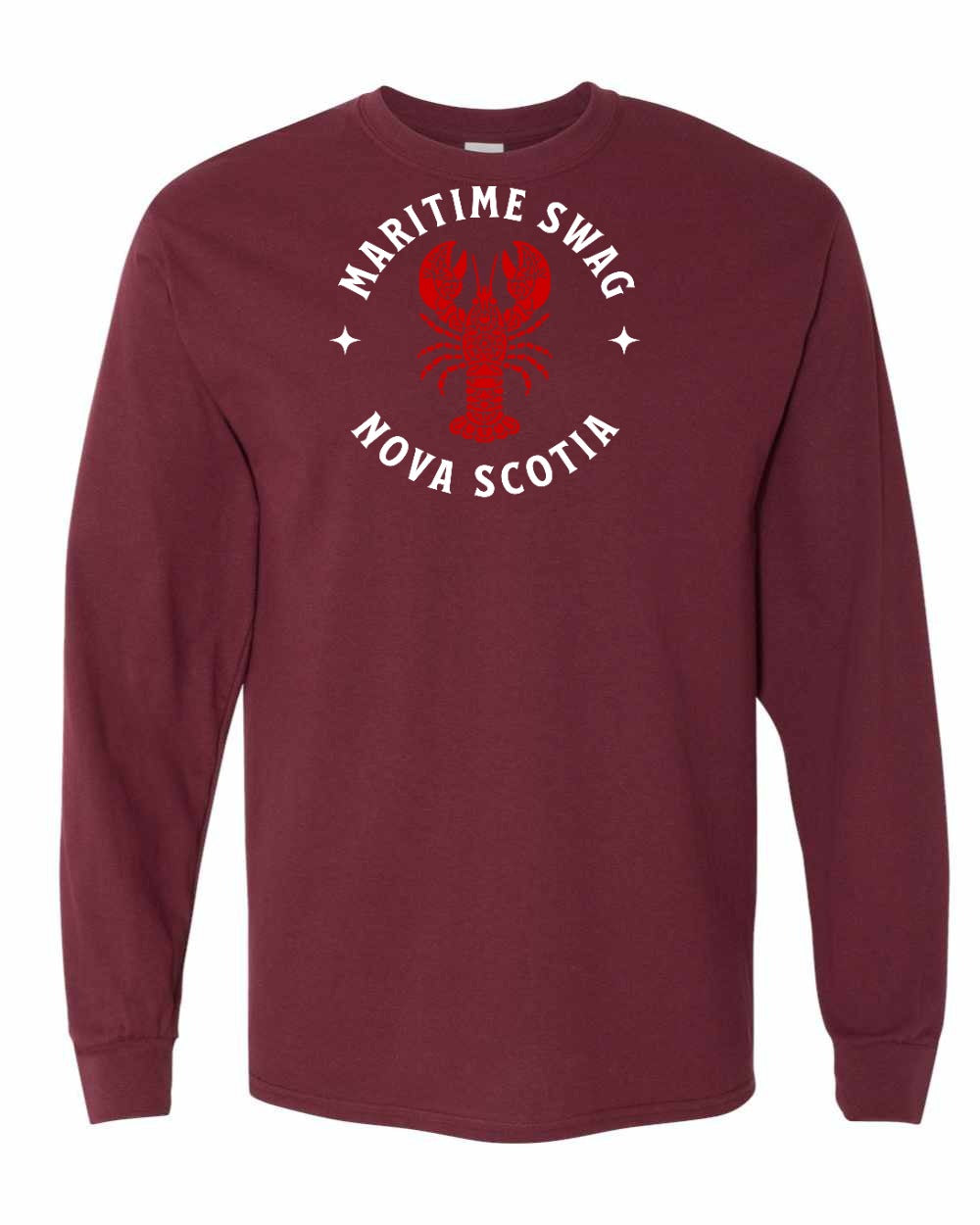Maritime Swag Nova Scotia Mandala Red Lobster Full Long Sleeve Tee