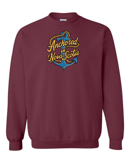 Anchored in Nova Scotia (New Design) Full crew-neck