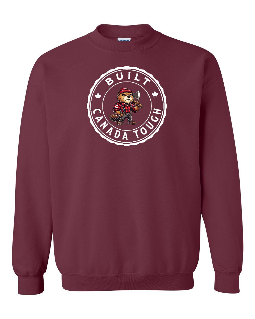 Built Canada Tough Male Beaver Full Crewneck