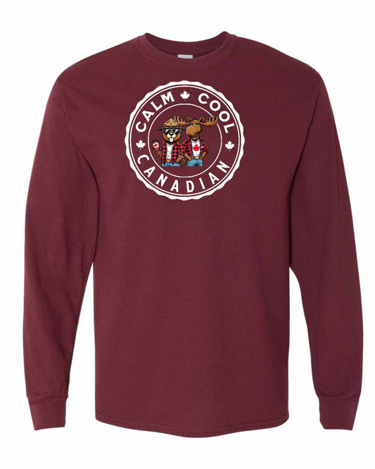 Calm Cool Moose and Beaver Full Long Sleeve