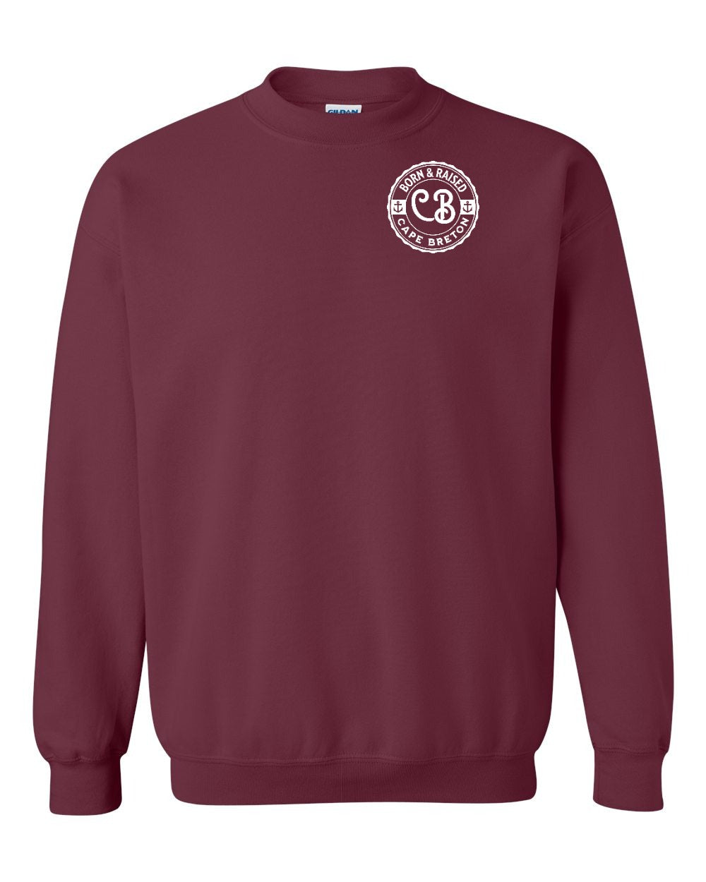 Born & Raised Cape Breton Left Chest Crewneck Sweatshirt