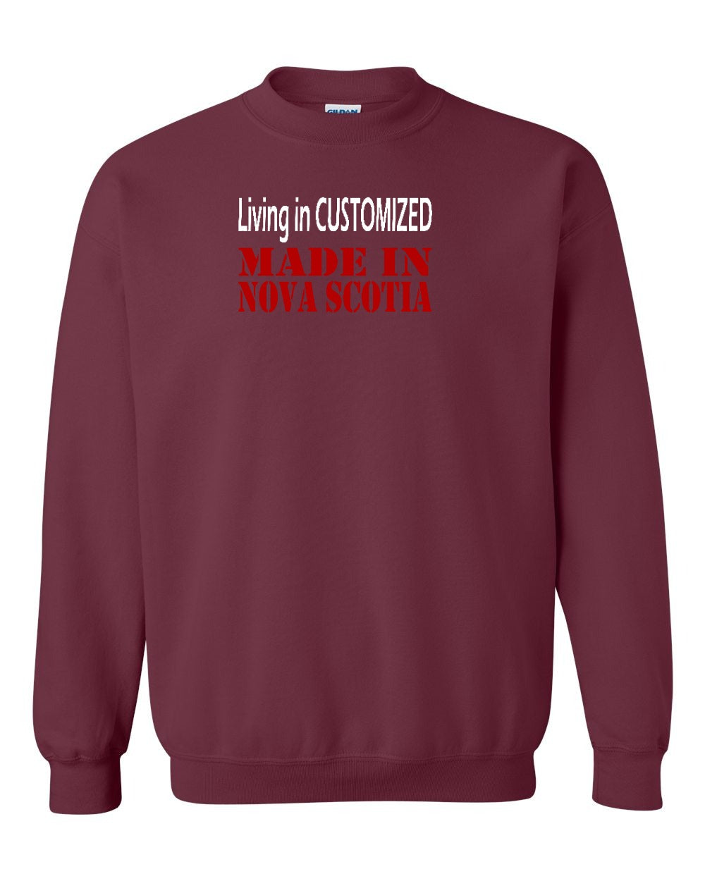 Living in Custom Made in Nova Scotia Full crew-neck