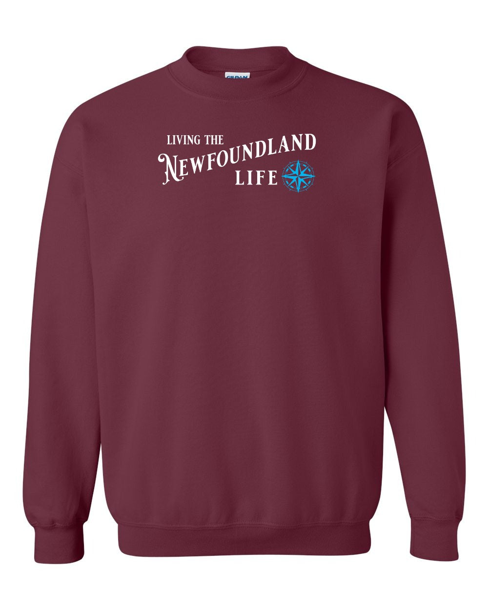 Living the Newfoundland Life blue Full Crewneck Sweatshirt