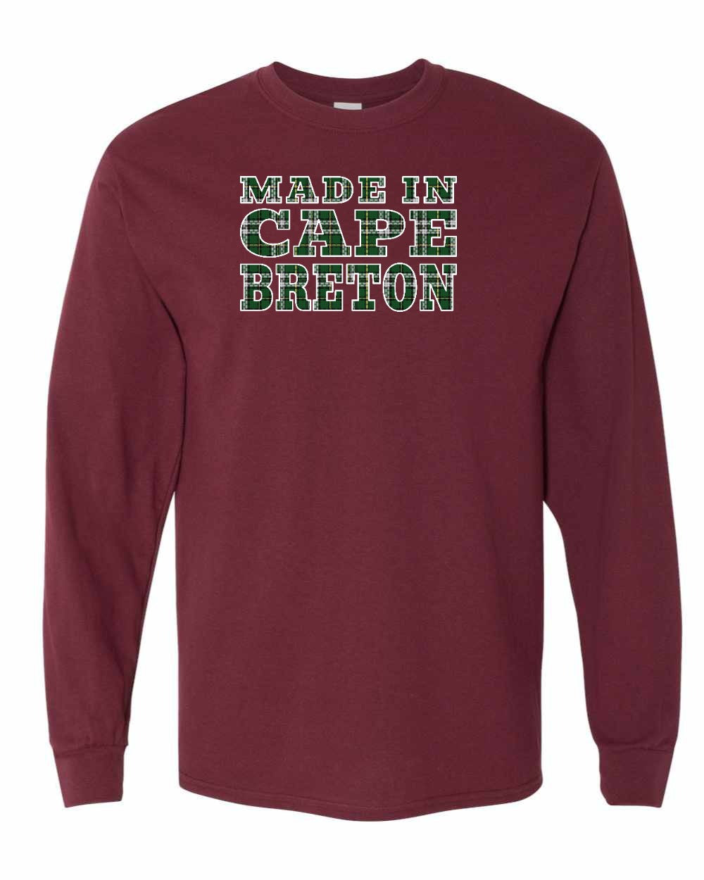Made In Cape Breton Tartan Full Long Sleeve Tee