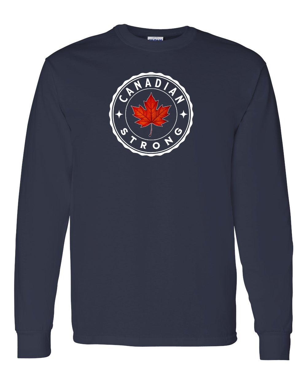 Canadian Strong Leaf Left Chest and Back Long Sleeve